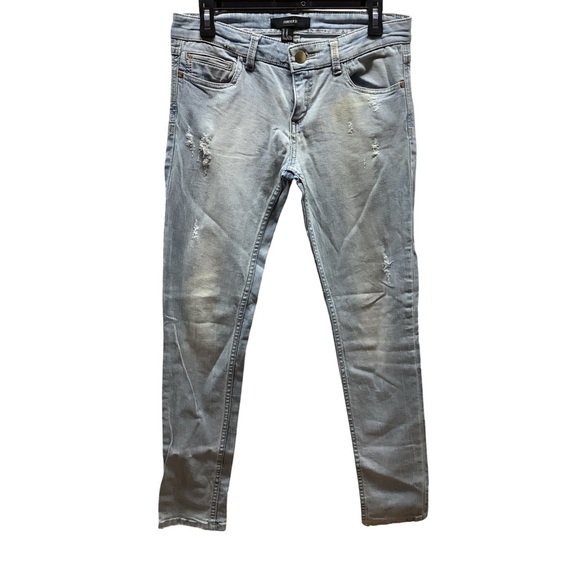 Forever 21 Size 27 Light Blue Distressed Denim Jeans. Preloved. - Picture 1 of 5